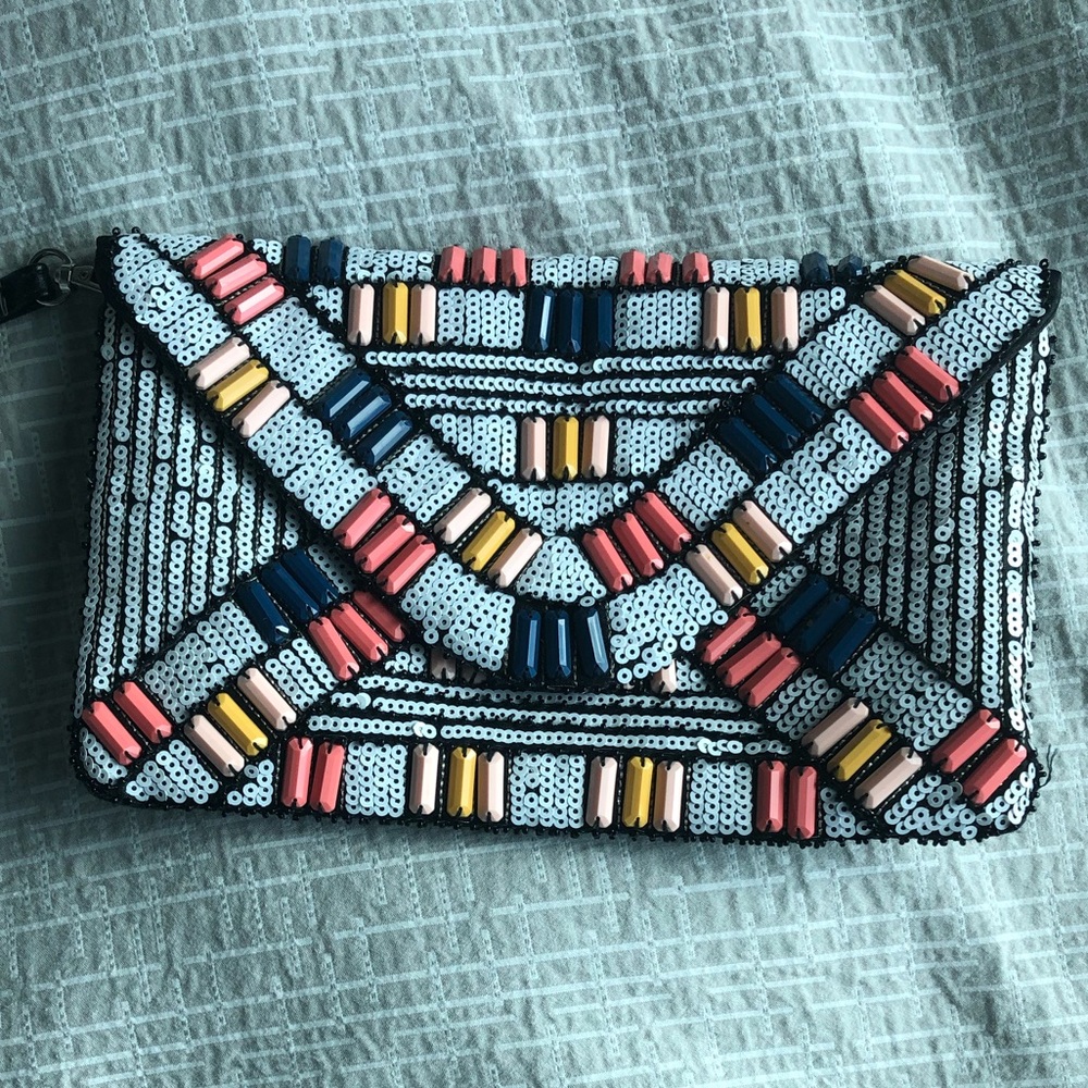 Colorful Beaded Clutch